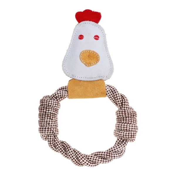Benji & Flo Hennifer The Chicken Suede Dog Toy