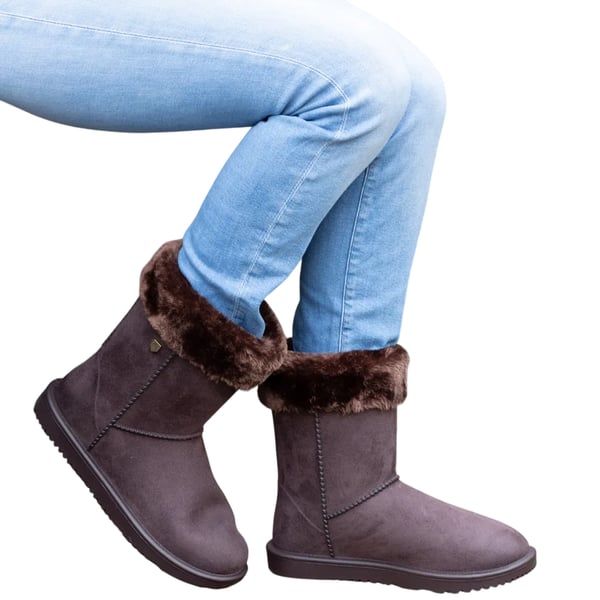 Hy Womens/Ladies Chisworth Faux Fur Waterproof Ankle Boots
