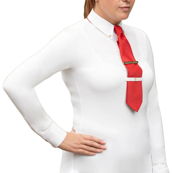 Supreme Products Womens/Ladies Champion Show Rider Quarter Zip Long-Sleeved Competition Shirt