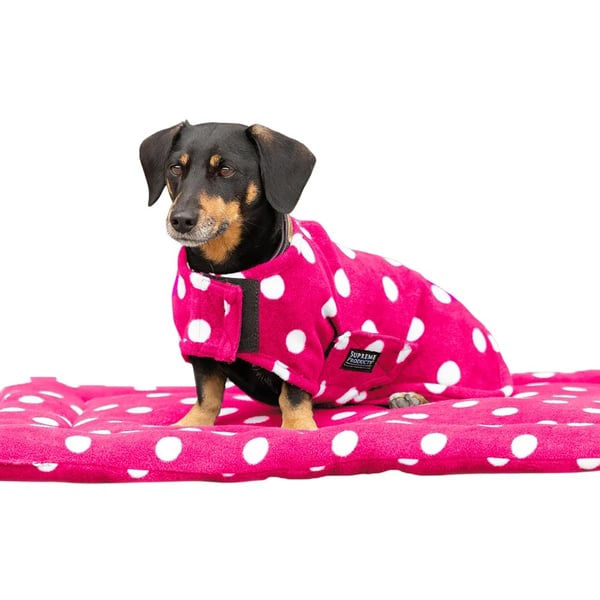 Supreme Products Dotty Fleece Dog Coat