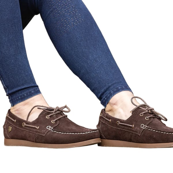 Hy Womens/Ladies Savona Calf Suede Deck Shoes