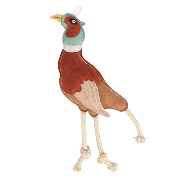 Benji & Flo Country Philly The Pheasant Suede Dog Toy Benji & Flo Country Philly The Pheasant Suede Dog Toy