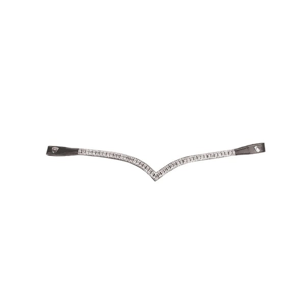 Hy ProPresicce Signature Leather V Shape Horse Diamante Browband