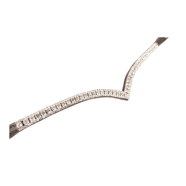 Hy ProPresicce Signature Leather V Shape Horse Diamante Browband