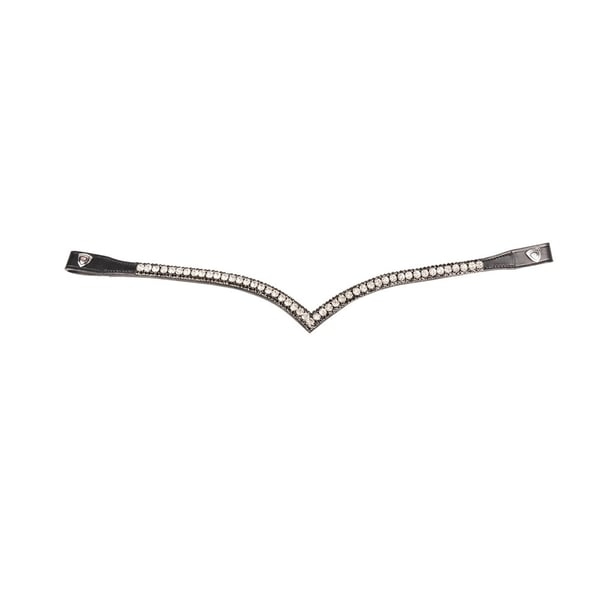 Hy ProPresicce Signature Läder V-formad Häst Diamant Pannband