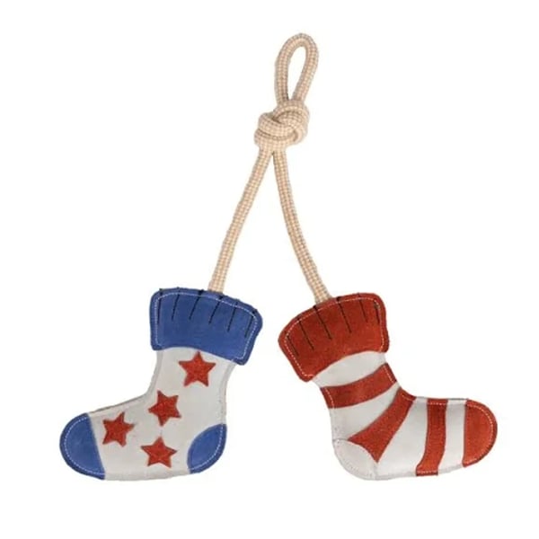Benji & Flo Socks Suede Rope Dog Toy