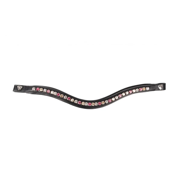 Hy ProPresicce Signature Leather Curved Horse Diamante Browband