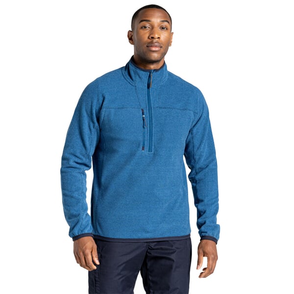 Craghoppers Mens Expert Active Marl Half Zip Fleece Top