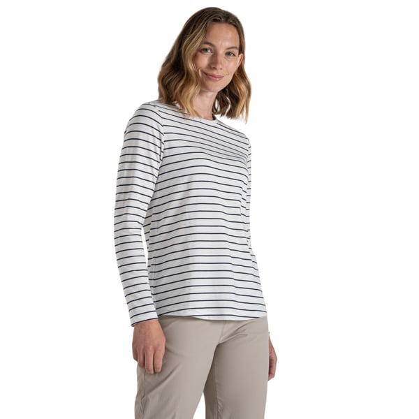 Craghoppers Womens/Ladies Akona Stripe Nosilife Long-Sleeved T-Shirt