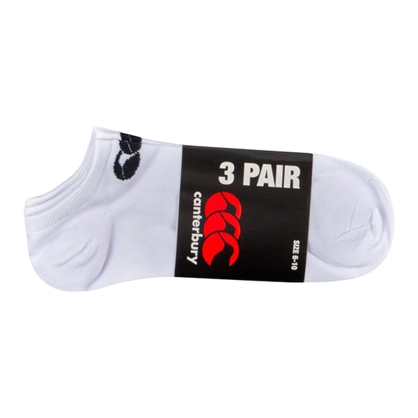 Canterbury Unisex Adult Trainer Socks (Pack of 3)