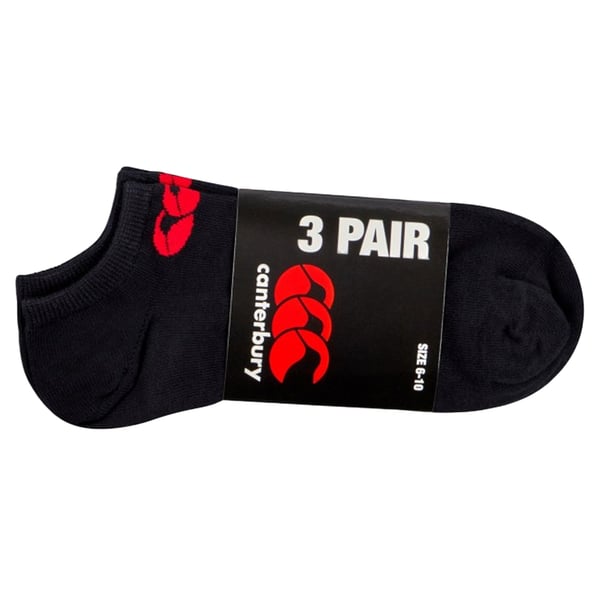Canterbury Unisex Adult Liner Socks (Pack of 3)