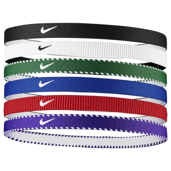 Nike joustava klassinen hiuspanta (6 kpl:n pakkaus)