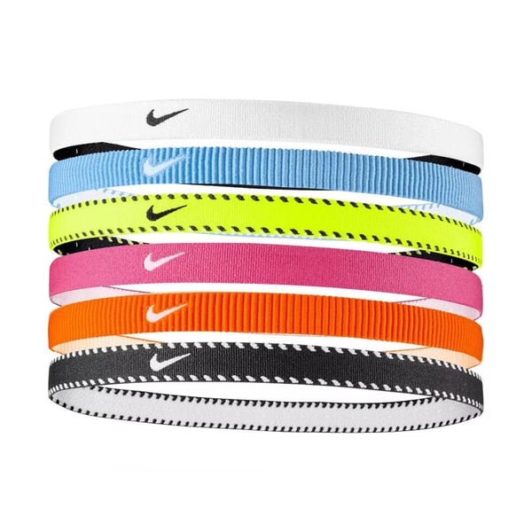 Nike Classic Flexible Slim Hairband (Pack of 6)