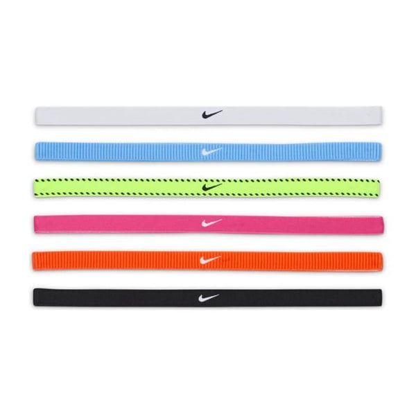 Nike Classic Flexible Slim Hairband (Pack of 6)