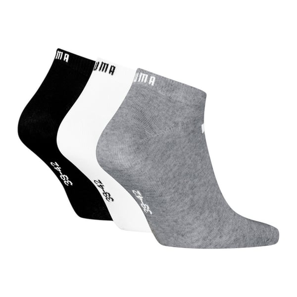 Puma Unisex Adult Quarter Ankle Socks (Pack of 3)