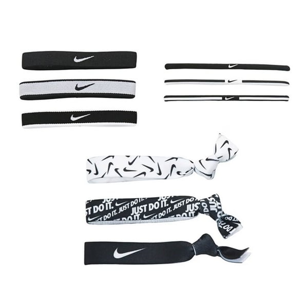 Nike Unisex Aikuisten hiuslenkit (9 kpl pakkaus)