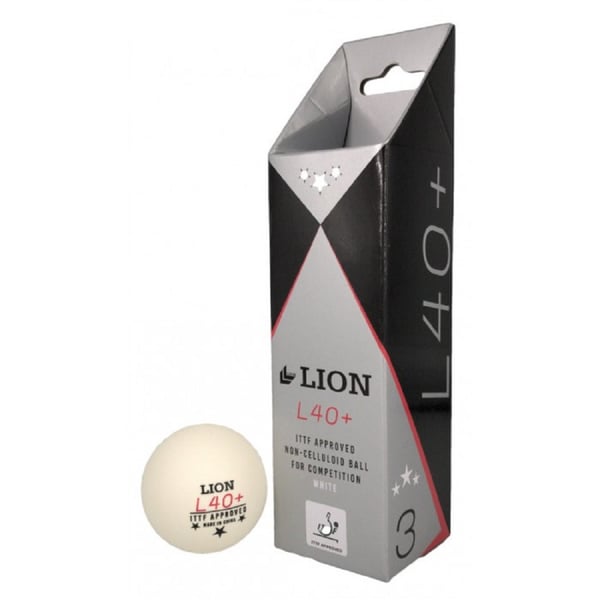 Lion L40+ Table Tennis Balls (Pack of 3)