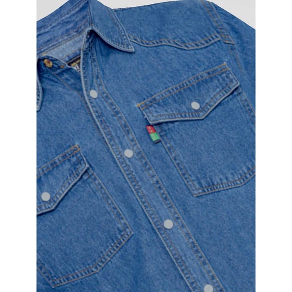 Duke Mens D555 Western Denim Shirt
