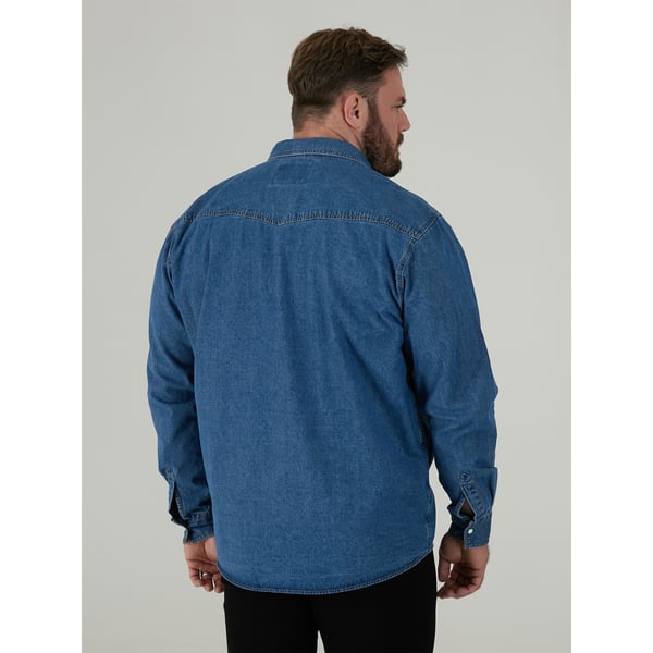 Duke Mens D555 Western Denim Kingsize Shirt
