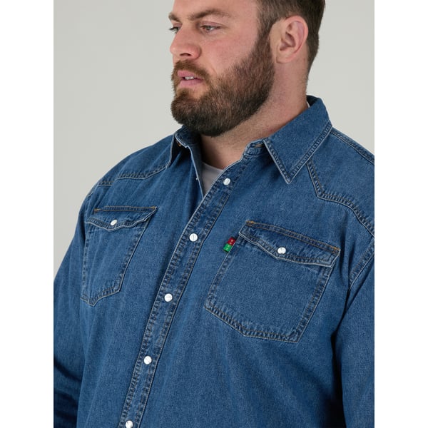 Duke Mens D555 Western Denim Kingsize Shirt