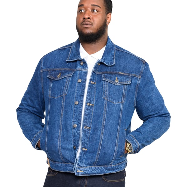 Duke Mens D555 London Trucker Western Denim Kingsize Jacket