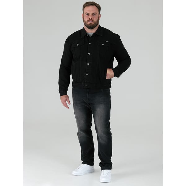 Duke Mens D555 London Trucker Western Denim Kingsize -takki