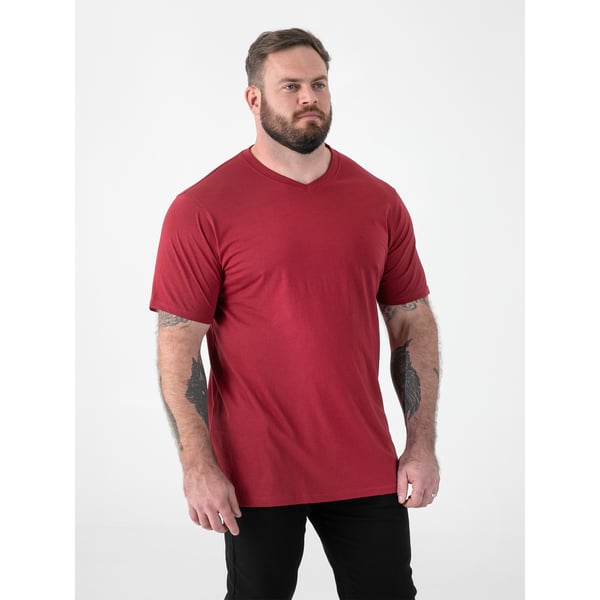 Duke Mens D555 Signature 2 V-kaula-aukkoinen T-paita