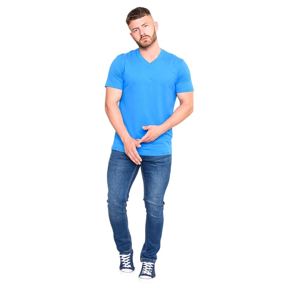 Duke Mens D555 Signature 2 V Neck T-Shirt