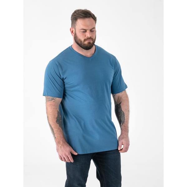 Duke Mens D555 Signature 2 V-kaula-aukkoinen T-paita