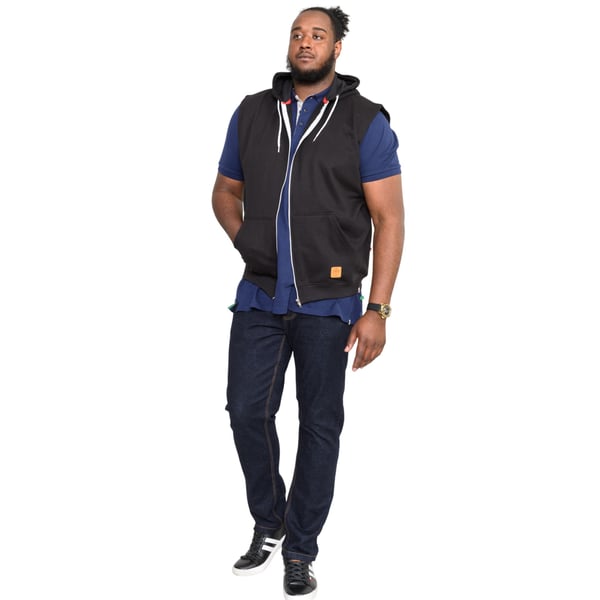 Duke Mens D555 Blake Kingsize Sleeveless Full Zip Hoodie