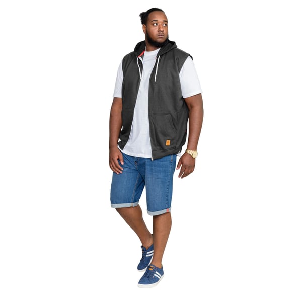 Duke Mens D555 Blake Kingsize Sleeveless Full Zip Hoodie