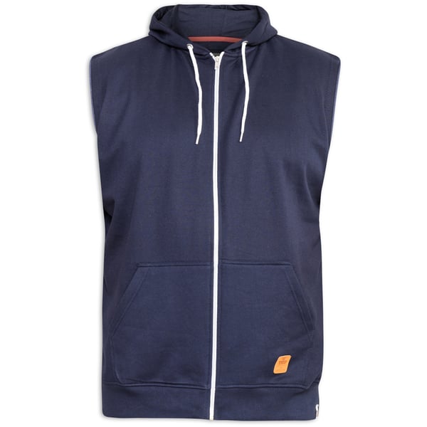 Duke Mens D555 Blake Kingsize Sleeveless Full Zip Hoodie
