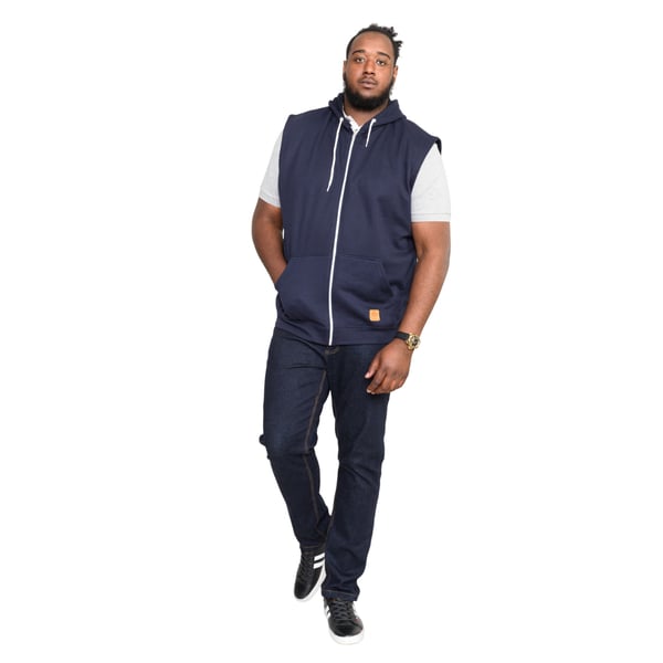 Duke Mens D555 Blake Kingsize Sleeveless Full Zip Hoodie