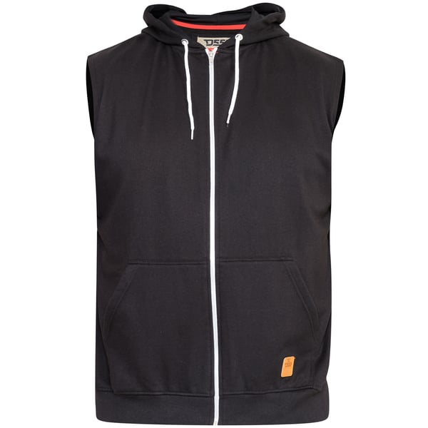 Duke Mens D555 Blake Kingsize Sleeveless Full Zip Hoodie