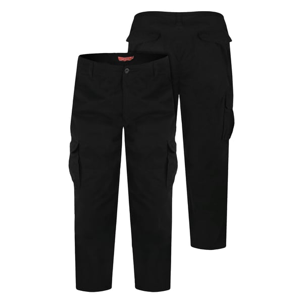 Duke Mens D555 Robert Peached Washed Cargo Trousers