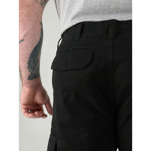 Duke Mens D555 Robert Peached Washed Cargo Trousers