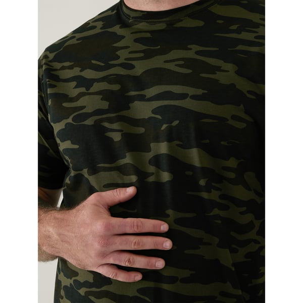 Duke Mens D555 Gaston Camouflage Kingsize lyhythihainen T-paita