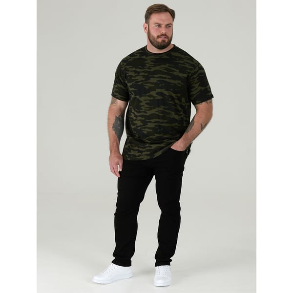 Duke Mens D555 Gaston Camouflage Kingsize lyhythihainen T-paita