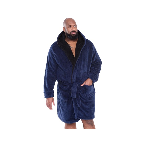 Duke Mens D555 Newquay Hooded Kingsize Dressing Gown