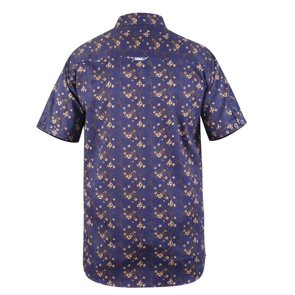 Duke Mens D555 Kingston Floral Kingsize Short-Sleeved Shirt