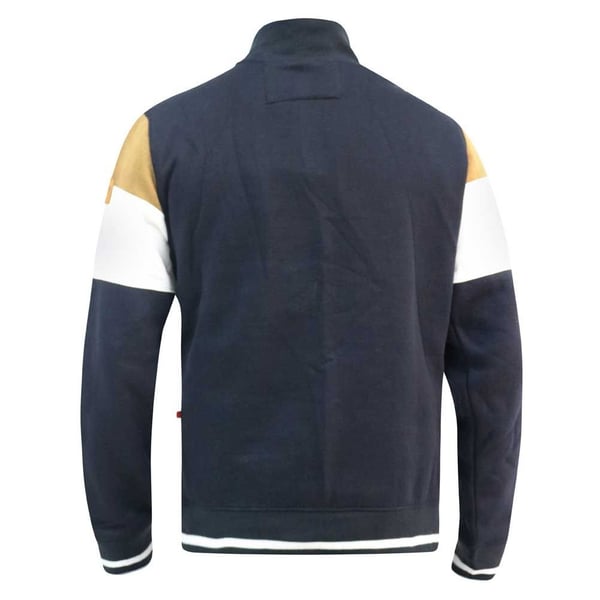 Duke Mens D555 Kenington Colour Block Zip Neck Kingsize Sweatshirt