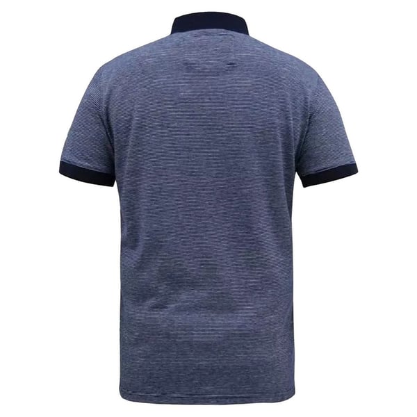 Duke Mens D555 Oxley Fine Stripe Jersey Patch Pocket Kingsize Polo Shirt