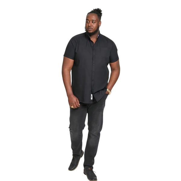 Duke Mens D555 James Oxford Kingsize Short-Sleeved Shirt