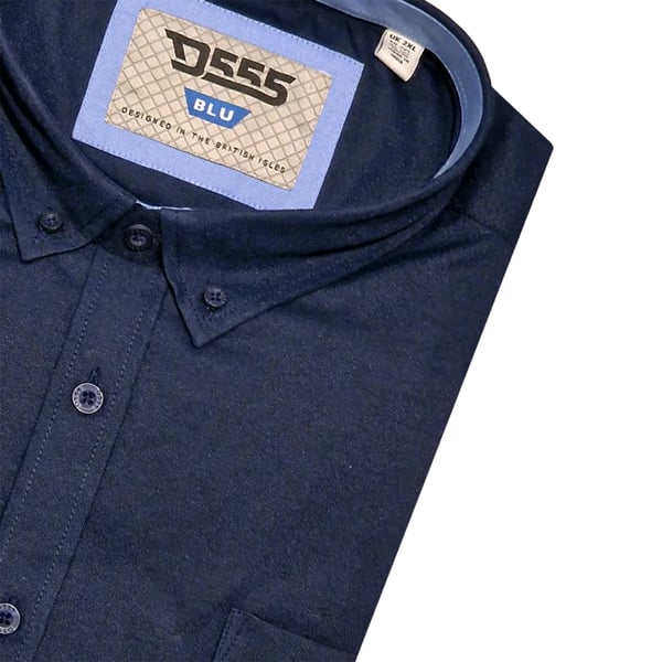 Duke Mens D555 James Oxford Kingsize Short-Sleeved Shirt
