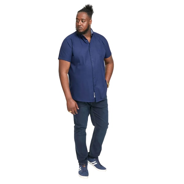 Duke Mens D555 James Oxford Kingsize Short-Sleeved Shirt