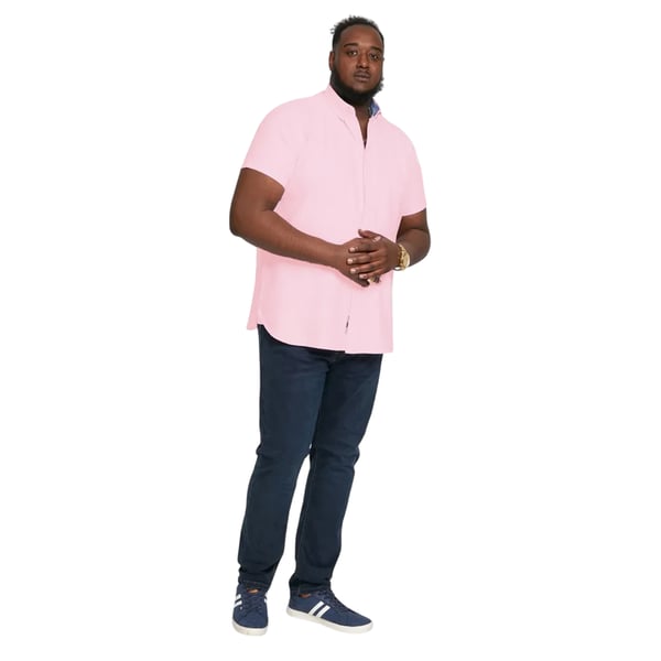 Duke Mens D555 James Oxford Kingsize Short-Sleeved Shirt