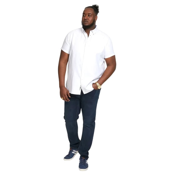 Duke Mens D555 James Oxford Kingsize Short-Sleeved Shirt