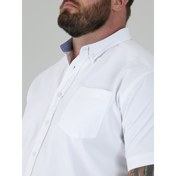 Duke Mens D555 James Oxford Kingsize Short-Sleeved Shirt