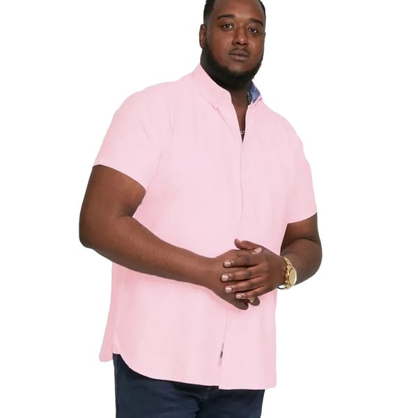 Duke Mens D555 James Oxford Kingsize Short-Sleeved Shirt
