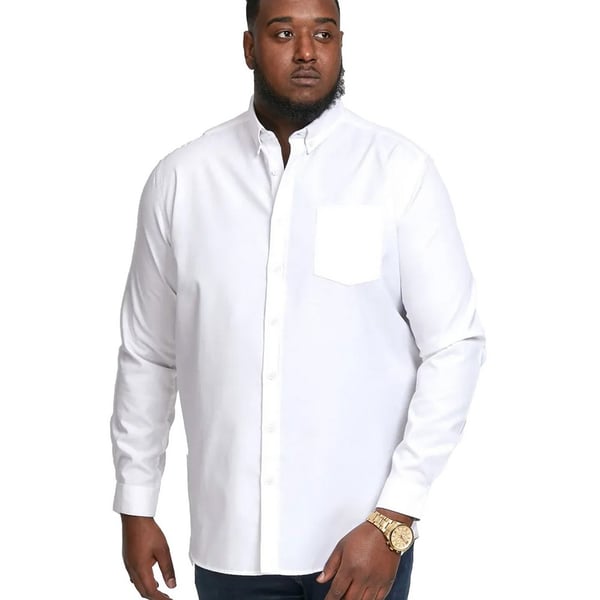 Duke Mens D555 Richard Oxford Kingsize Long-Sleeved Shirt